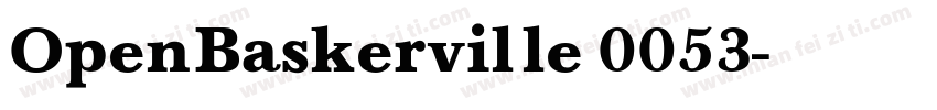 Open Baskerville 0053字体转换
